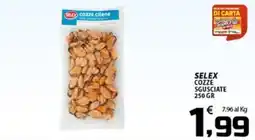 SpesaPiù Supermercati Selex cozze sgusciate offerta