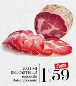 Mercadò Salumi del castello capocollo offerta