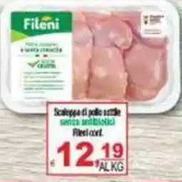 CTS Supermercati Scaleppa di pollo natale Fileni offerta