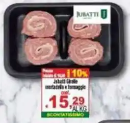 CTS Supermercati Jubatti Girelle mortadella e formaggio offerta