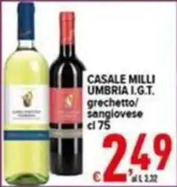 Iper Triscount Casale Milli Umbria I.G.T. grechetto/sangiovese offerta