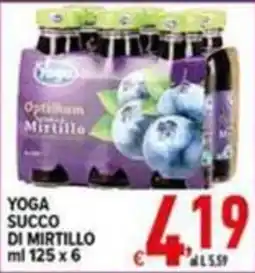 Iper Triscount Yoga succo di mirtillo offerta