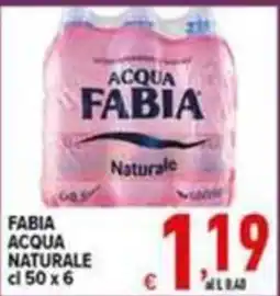 Iper Triscount Fabia acqua naturale offerta