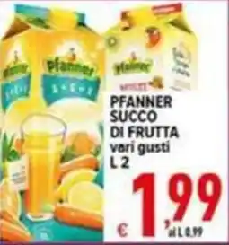 Iper Triscount Pfanner succo di frutta vari gusti offerta