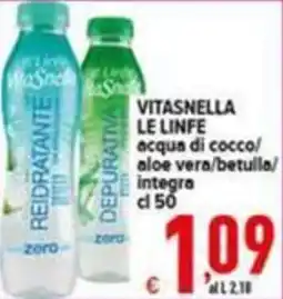 Iper Triscount Vitasnella le linfe acqua di cocco/aole vera/betulla/integra offerta