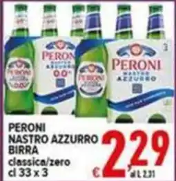 Iper Triscount Peroni Nastro Azzurro birra classica/zero offerta