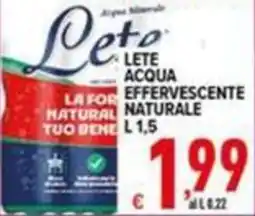Iper Triscount Lete acqua effervescente naturale offerta