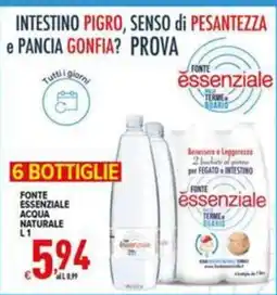 Iper Triscount Fonte essenziale acqua naturale offerta