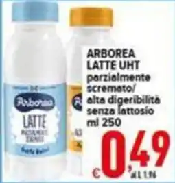Iper Triscount Arborea latte UHT parzialmente scremato alta digeribilità senza lattosio offerta