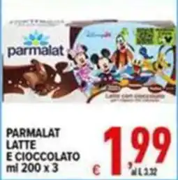 Iper Triscount Parmalat latte e cioccolato offerta