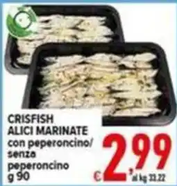 Iper Triscount Crisfish alici marinate offerta