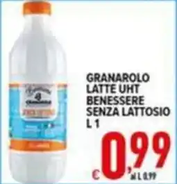 Iper Triscount Granarolo latte UHT benessere senza lattosio offerta