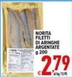 Iper Triscount Norita filetti di aringhe argentate offerta