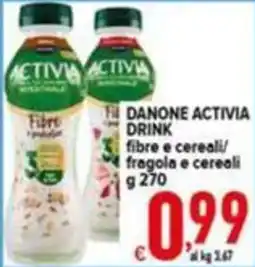 Iper Triscount Danone Activia Drink fibre e cereali offerta