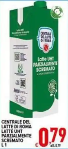 Iper Triscount Latte UHT parzialmente scremato Centrale del latte di Roma offerta