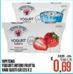 Supermercati EffePiù Yogurt intero frutta offerta