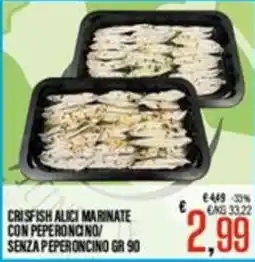 Supermercati EffePiù Crisfish alici marinate offerta