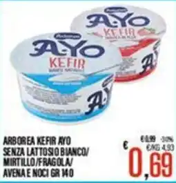 Supermercati EffePiù Arborea Kefir Ayo senza lattosio bianco offerta