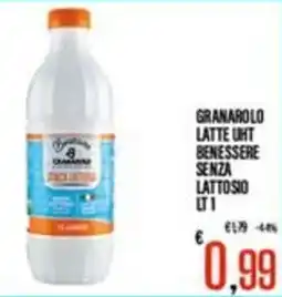 Supermercati EffePiù Granarolo latte UHT benessere senza lattosio offerta