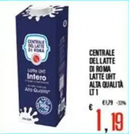 Supermercati EffePiù Centrale del latte di Roma latte UHT intero offerta