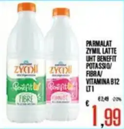 Supermercati EffePiù Parmalat Zymil Latte UHT Benefit offerta