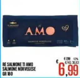 Supermercati EffePiù Re salmone ti amo salmone norvegese offerta