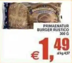 Pewex PrimaNatura burger rustico offerta