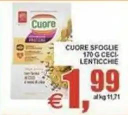 Pewex Cuore sfoglie ceci lenticchie offerta