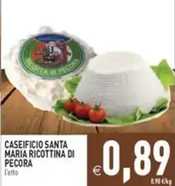 Pim Supermercati Caseificio Santa Maria Ricottina di Pecora offerta