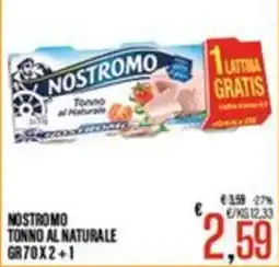 Supermercati EffePiù Nostromo tonno al naturale offerta