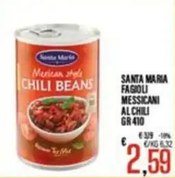 Supermercati EffePiù Santa Maria chili beans offerta