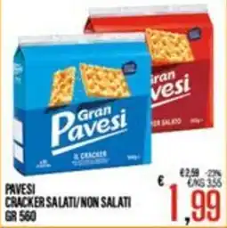 Supermercati EffePiù Gran Pavesi il cracker offerta