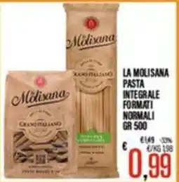 Supermercati EffePiù La Molisana pasta integrale formati normali offerta