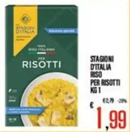 Supermercati EffePiù Stagioni d'Italia riso per risotti offerta