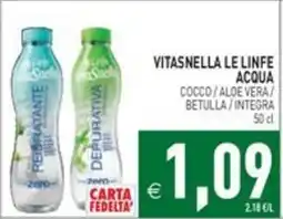Pim Supermercati Vitasnella le linfe acqua offerta