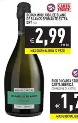 Pim Supermercati Borgo Mori Jubilee Blanc Blanc de Blancs offerta