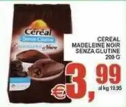 Pewex Cereal Madeleine Noir Senza Glutine offerta