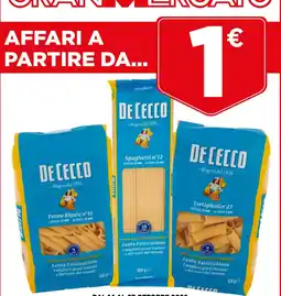 Gran mercato De Cecco Penne Rigate n°41 offerta