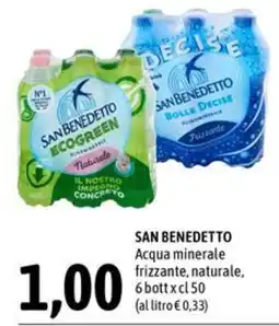 Madis San Benedetto Acqua minerale frizzante naturale offerta