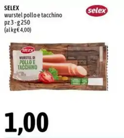 Madis Wurstel di pollo e tacchino Selex offerta