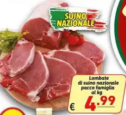 Ipercarni Lombate di suino nazionale offerta