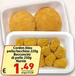 Ipercarni Cordon bleu pollo/tacchino offerta