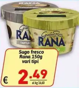 Ipercarni Sugo fresco Rana offerta