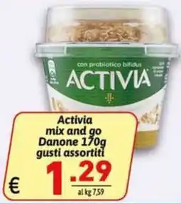 Ipercarni Activia mix and go Danone offerta