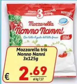 Ipercarni Mozzarella tris Nonno Nanni offerta