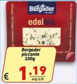 Ipercarni Bergader piccante offerta