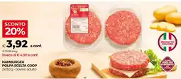 Unicoop Hamburger polpa scelta coop offerta