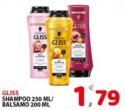 Il Centro Superstore Gliss shampoo e balsamo offerta