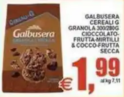 Pewex Galbusera cereali g granola offerta
