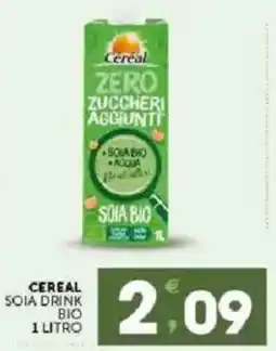 Sisa Cereal soia drink bio offerta